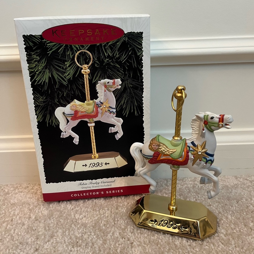 Hallmark Keepsake Ornaments. Vintage Tobin Fraley Carousel Horses. Set of 4. - Picture 2 of 9
